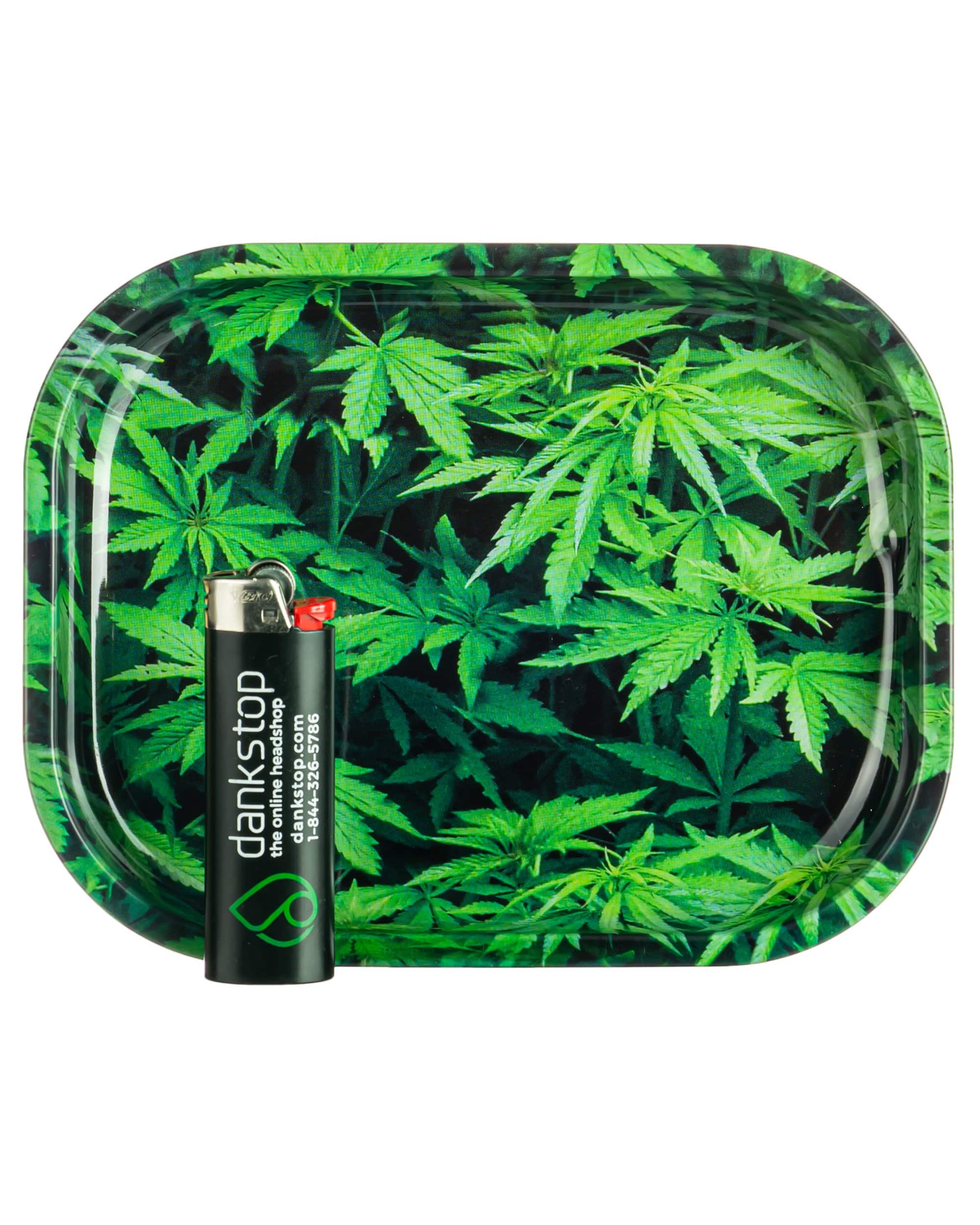 Rolling Tray - Green Leaf