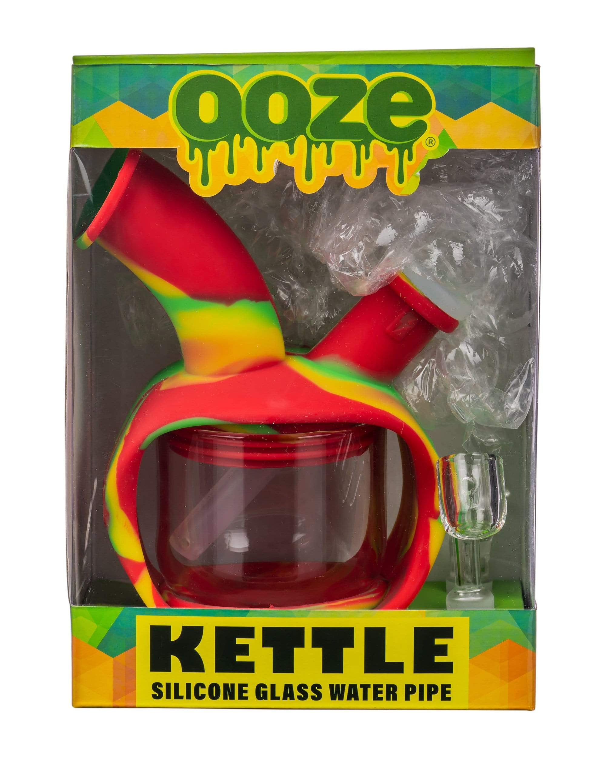 Kettle Silicone Bubbler - Black / Grey / Red